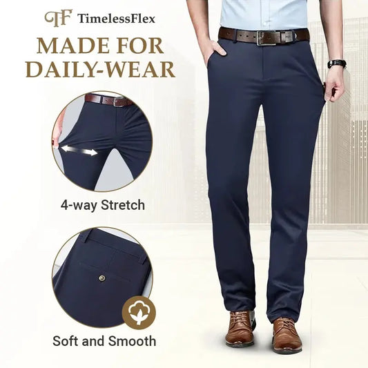 TimelessFlex – Classic Straight Fit 4-Way Stretch Pants